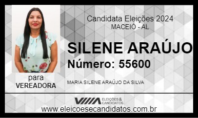 Candidato SILENE ARAÚJO 2024 - MACEIÓ - Eleições