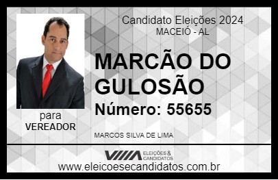 Candidato MARCÃO DO GULOSÃO 2024 - MACEIÓ - Eleições