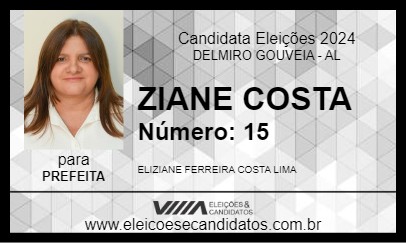 Candidato ZIANE COSTA 2024 - DELMIRO GOUVEIA - Eleições