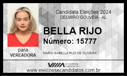 Candidato BELLA RIJO 2024 - DELMIRO GOUVEIA - Eleições