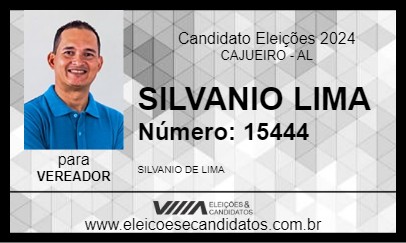 Candidato SILVANIO LIMA 2024 - CAJUEIRO - Eleições