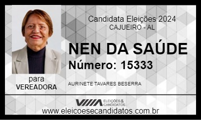 Candidato NEN DA SAÚDE 2024 - CAJUEIRO - Eleições