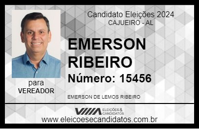 Candidato EMERSON RIBEIRO 2024 - CAJUEIRO - Eleições