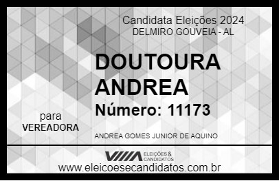 Candidato DOUTOURA ANDREA 2024 - DELMIRO GOUVEIA - Eleições