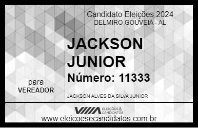 Candidato JACKSON JUNIOR 2024 - DELMIRO GOUVEIA - Eleições