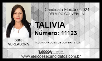 Candidato TALIVIA 2024 - DELMIRO GOUVEIA - Eleições