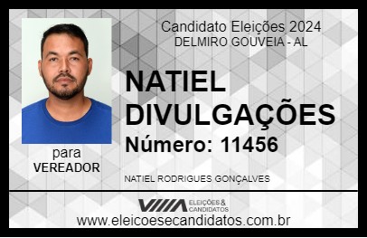 Candidato NATIEL DIVULGAÇÕES 2024 - DELMIRO GOUVEIA - Eleições