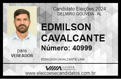 Candidato EDMILSON CAVALCANTE 2024 - DELMIRO GOUVEIA - Eleições