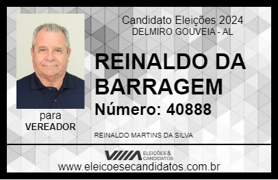 Candidato REINALDO DA BARRAGEM 2024 - DELMIRO GOUVEIA - Eleições