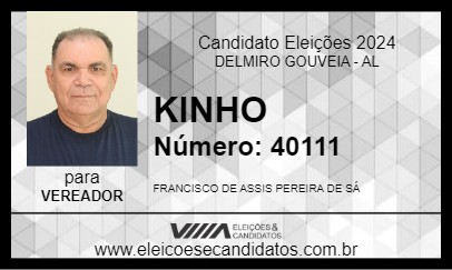 Candidato KINHO 2024 - DELMIRO GOUVEIA - Eleições