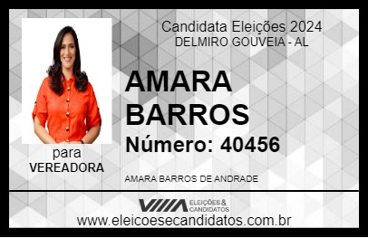 Candidato AMARA BARROS 2024 - DELMIRO GOUVEIA - Eleições