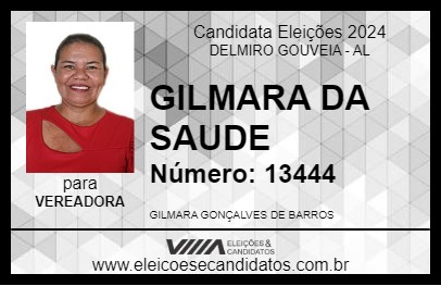 Candidato GILMARA DA SAUDE 2024 - DELMIRO GOUVEIA - Eleições