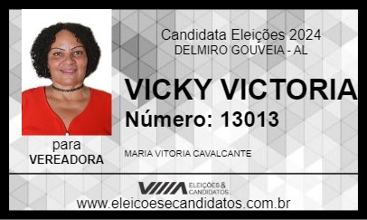 Candidato VICKY VICTORIA 2024 - DELMIRO GOUVEIA - Eleições