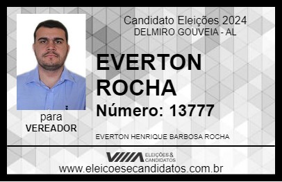 Candidato EVERTON ROCHA 2024 - DELMIRO GOUVEIA - Eleições