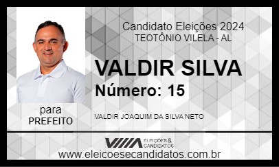 Candidato VALDIR SILVA 2024 - TEOTÔNIO VILELA - Eleições