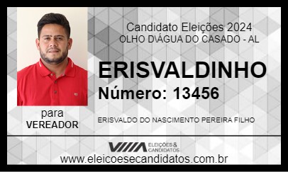 Candidato ERISVALDINHO 2024 - OLHO D\ÁGUA DO CASADO - Eleições