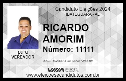 Candidato RICARDO AMORIM 2024 - IBATEGUARA - Eleições