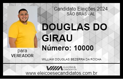 Candidato DOUGLAS DO GIRAU 2024 - SÃO BRÁS - Eleições