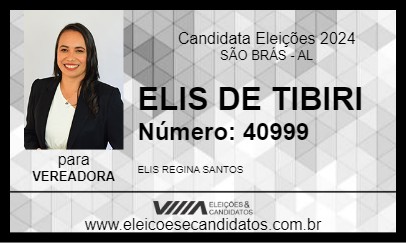 Candidato ELIS DE TIBIRI 2024 - SÃO BRÁS - Eleições