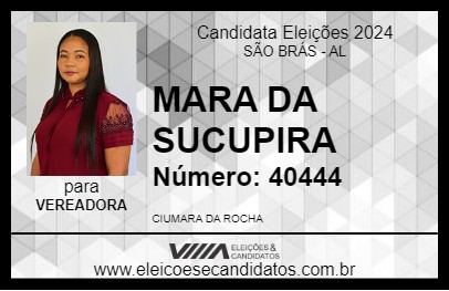 Candidato MARA DA SUCUPIRA 2024 - SÃO BRÁS - Eleições