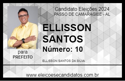 Candidato ELLISSON SANTOS 2024 - PASSO DE CAMARAGIBE - Eleições