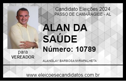 Candidato ALAN DA SAÚDE 2024 - PASSO DE CAMARAGIBE - Eleições