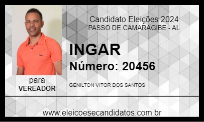 Candidato INGAR 2024 - PASSO DE CAMARAGIBE - Eleições