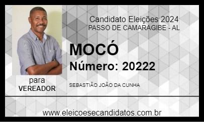 Candidato MOCÓ 2024 - PASSO DE CAMARAGIBE - Eleições