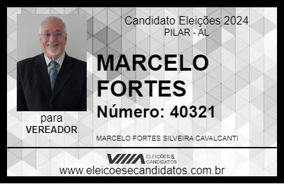 Candidato MARCELO FORTES 2024 - PILAR - Eleições