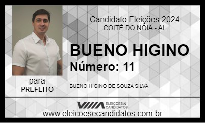 Candidato BUENO HIGINO 2024 - COITÉ DO NÓIA - Eleições