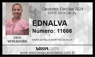 Candidato EDNALVA 2024 - COITÉ DO NÓIA - Eleições