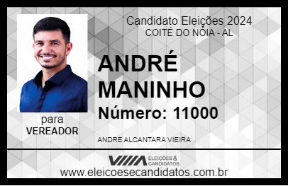 Candidato ANDRÉ MANINHO 2024 - COITÉ DO NÓIA - Eleições