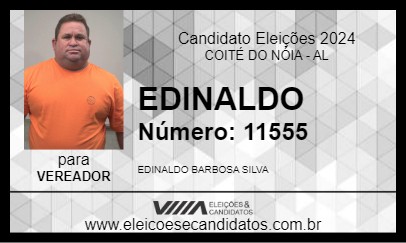 Candidato EDINALDO 2024 - COITÉ DO NÓIA - Eleições