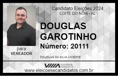 Candidato DOUGLAS GAROTINHO 2024 - COITÉ DO NÓIA - Eleições