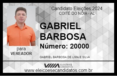 Candidato GABRIEL BARBOSA 2024 - COITÉ DO NÓIA - Eleições