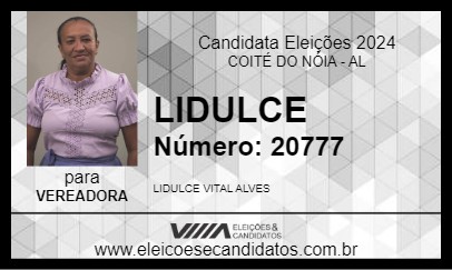 Candidato LIDULCE 2024 - COITÉ DO NÓIA - Eleições