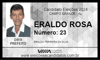 Candidato ERALDO ROSA 2024 - CAMPO GRANDE - Eleições