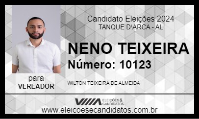 Candidato NENO TEIXEIRA 2024 - TANQUE D\ARCA - Eleições