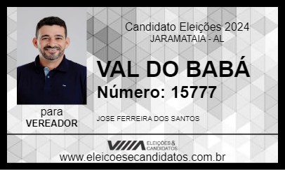 Candidato VAL DO BABÁ 2024 - JARAMATAIA - Eleições