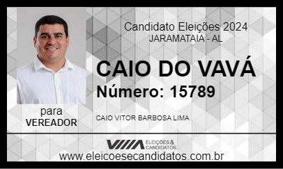 Candidato CAIO DO VAVÁ 2024 - JARAMATAIA - Eleições