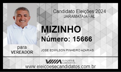 Candidato MIZINHO 2024 - JARAMATAIA - Eleições