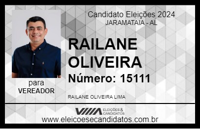 Candidato RAILANE OLIVEIRA 2024 - JARAMATAIA - Eleições