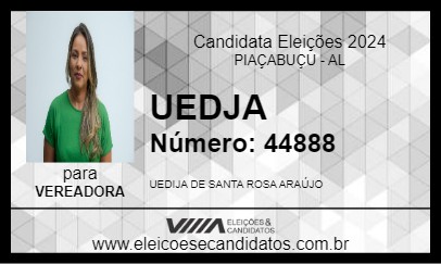 Candidato UEDJA 2024 - PIAÇABUÇU - Eleições