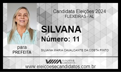 Candidato SILVANA 2024 - FLEXEIRAS - Eleições