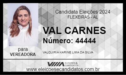 Candidato VAL CARNES 2024 - FLEXEIRAS - Eleições