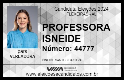 Candidato PROFESSORA ISNEIDE 2024 - FLEXEIRAS - Eleições