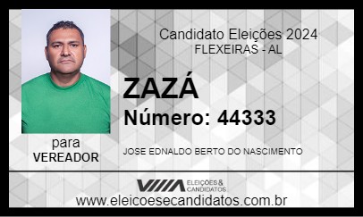 Candidato ZAZÁ 2024 - FLEXEIRAS - Eleições