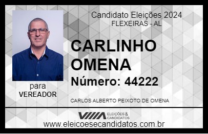 Candidato CARLINHO OMENA 2024 - FLEXEIRAS - Eleições