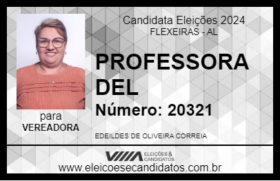 Candidato PROFESSORA DEL 2024 - FLEXEIRAS - Eleições