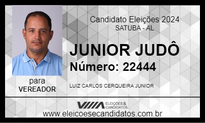 Candidato JUNIOR JUDÔ 2024 - SATUBA - Eleições